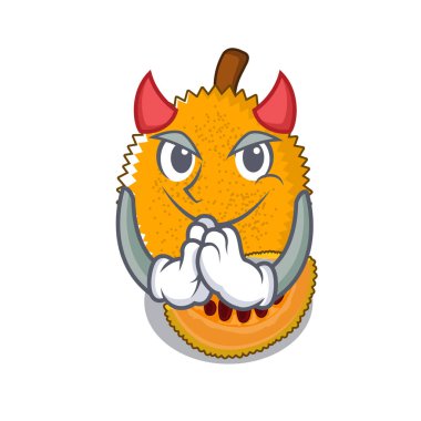 Devil gac meyve karikatür izole