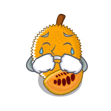 Karikatür izole ağlayan gac meyve