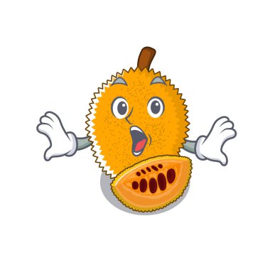 Sürpriz gac meyve karikatür izole