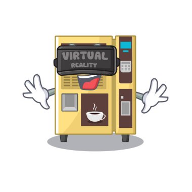 Sanal gerçeklik kahve otomat bir karakter