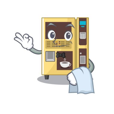 Garson kahve otomat bir karakter