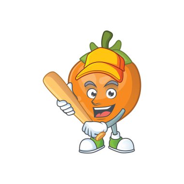 Nesne karikatür için beyzbol meyve hurbur karakteri oynamak