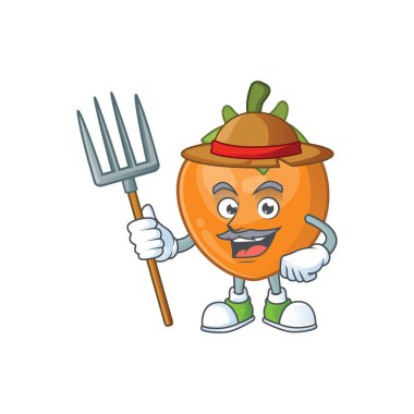 Nesne karikatür için Çiftçi meyve hurbur karakteri