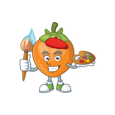 Nesne karikatür için ressam meyve hurbur karakteri