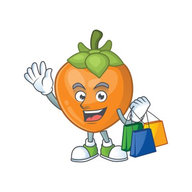 Alışveriş trabzon simyası çizgi film karakteri maskot ile izole