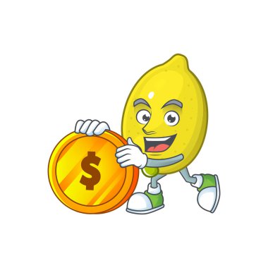 Maskot ile sikke sulu limon çizgi film karakteri getir