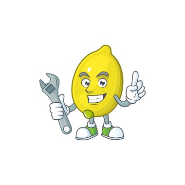 Maskot ile Mekanik sulu limon çizgi film karakteri