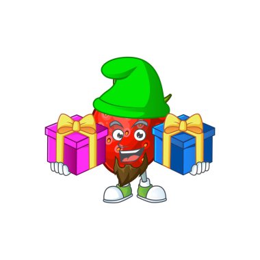 Tatlı için iki hediye tatlı çilek çizgi film karakteri getir