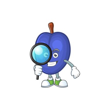 Tarım tasarımı için Dedektif tatlı erik karakteri