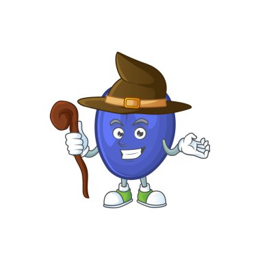 Bir çizgi filmde karakter maskotu Cadı taze erik.