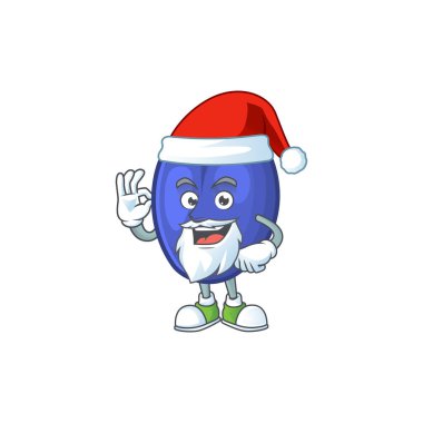Santa meyve beyaz arka plan üzerinde karakter budamak