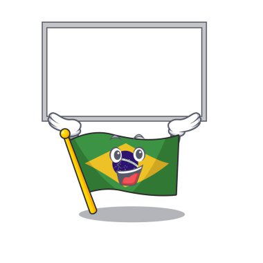 Karikatür şeklinde up board bayrak Brezilya