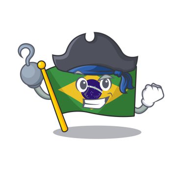 Karikatür şeklinde korsan bayrağı Brezilya