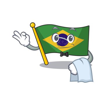 Garson brezilya bayrağı karakter direğine çekildi