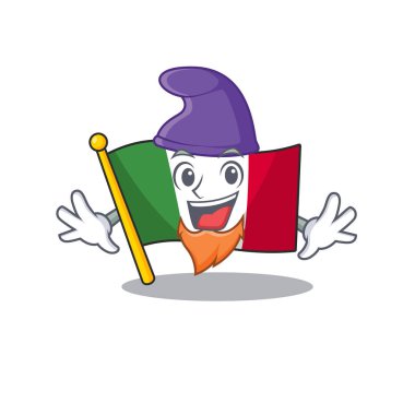 Karakter şekli ile Elf bayrak İtalya