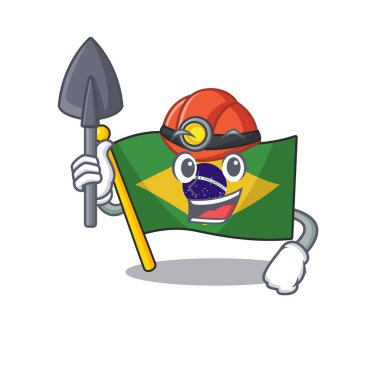 Madenci brezilya bayrağı karakter direğine kaldırdı