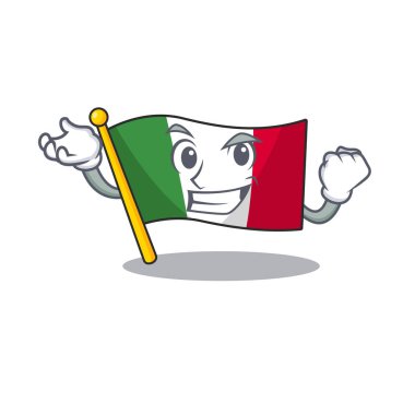 Çizgi film masalarında başarılı İtalya bayrakları yerleştirildi