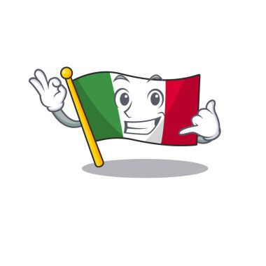 Bana bayrak İtalya karikatür dolap yerleştirilir çağrı