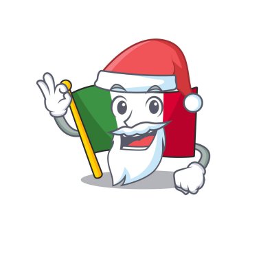 Santa bayrak İtalya karikatür dolap yerleştirilir