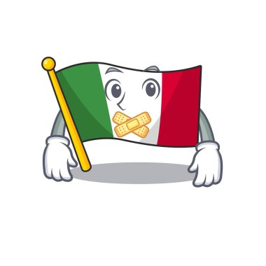 Sessiz bayrak İtalya karikatür dolap yerleştirilir