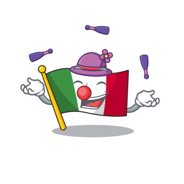 Hokkabazlık bayrağı İtalya karikatür dolap yerleştirilir