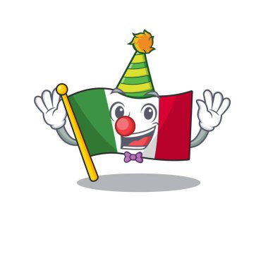 Palyaço bayrağı İtalya karikatür dolap yerleştirilir