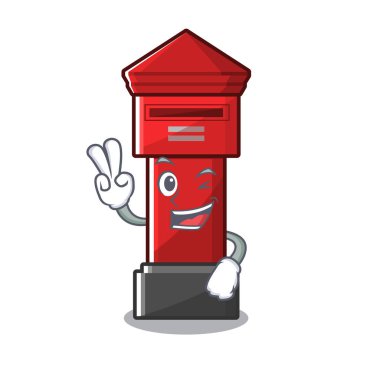 İki parmak Pillar kutusu karakter duvarını yapıştırır