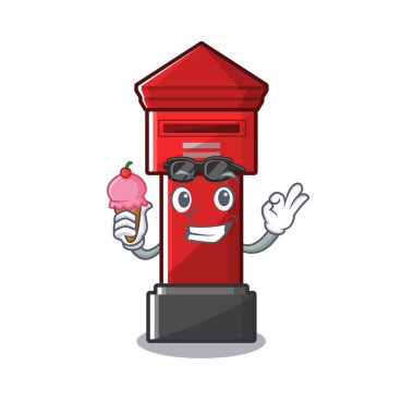 Dondurma Pillar kutusu ile karakter duvar sopalarla