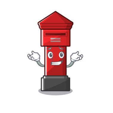 Sırıtan Sütun kutusu karakter duvarını yapıştırır