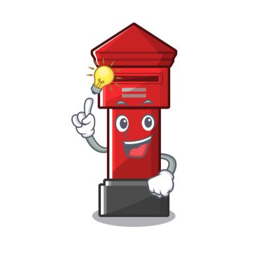 Bir çizgi film otobanüzerinde bir fikir sütun kutusu var