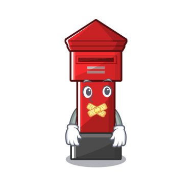 Bir karikatür karayolu üzerinde sessiz sütun kutusu