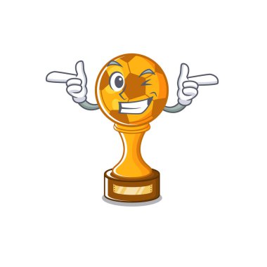 Maskot şekli ile wink futbol kupası