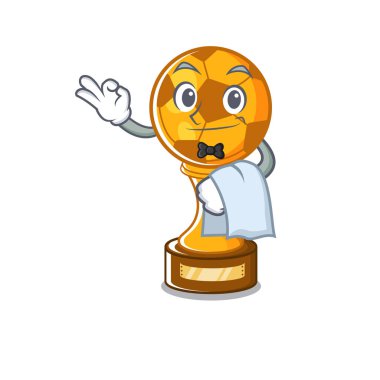 Karikatür çekmecesinde Garson futbol kupası