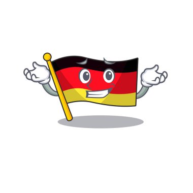 Karikatür direğinde sırıtan Almanya bayrağı çırpınıyor