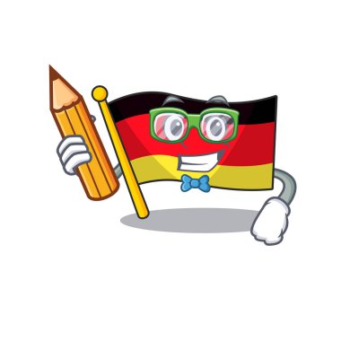 Karikatür direğinde öğrenci Almanya bayrağı çırpınıyor