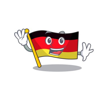 Karikatür direğinde Almanya bayrağı nın dalgalanıyor