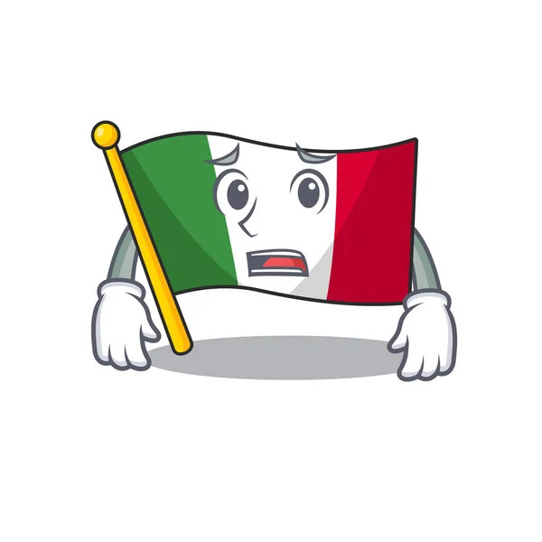 Angst vor Italien-Fahnen — Stockvektor