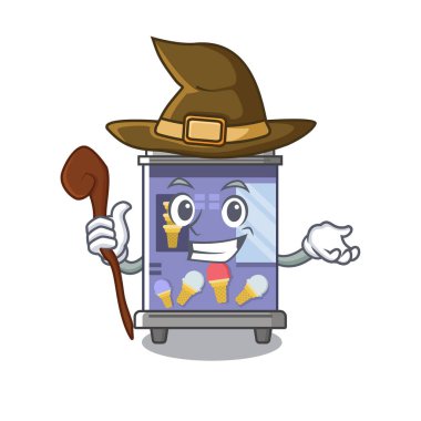 Cadı dondurma otomat maskot şekli