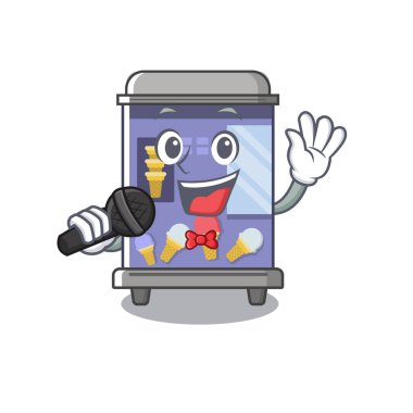 Singing dondurma otomat maskot şekli