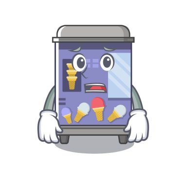 Korkmuş dondurma otomat maskot şekli