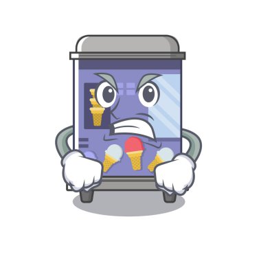 Kızgın dondurma otomat maskot şekli