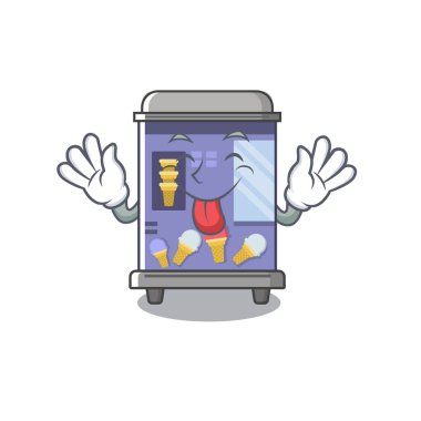 Dil dışarı dondurma otomat bir karakter