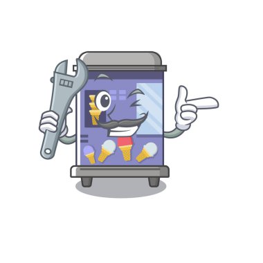 Mekanik dondurma otomat bir karakter