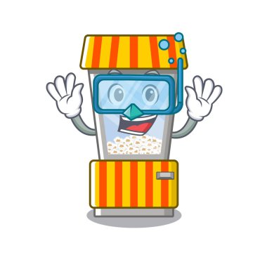 Bir karakter de dalış patlamış mısır otomat