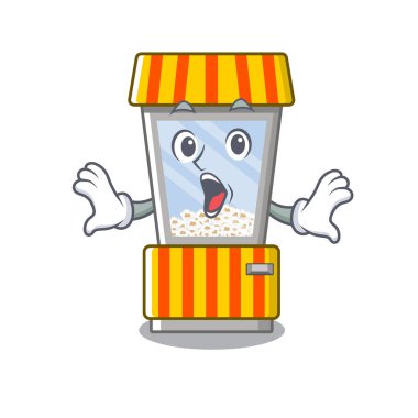 Sürpriz patlamış mısır otomat karikatür oluşur