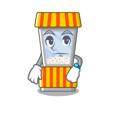 Maskot şeklinde bekleyen patlamış mısır otomat