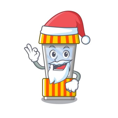 Maskot şeklinde Santa patlamış mısır otomat