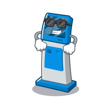 Karikatür şeklinde süper serin bilgi dijital kiosk