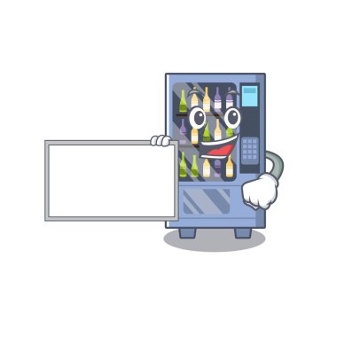 karakter masasında karikatür şarap otomat