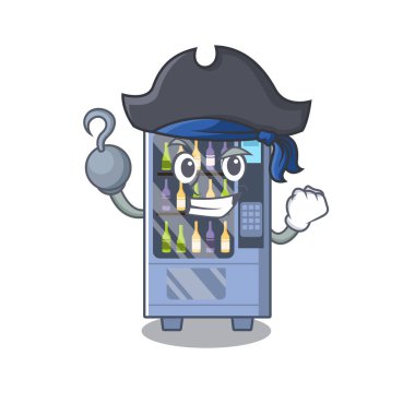 Karakter masasında Korsan karikatür şarap otomat